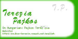 terezia pajkos business card